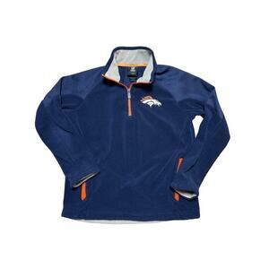 NFL Football Denver Broncos, Youth Medium (10-12); Sweatshirt; 1/4 zip shirt